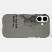Gedraag je als Mannen, wees sterk Case-Mate iPhone Case (Achterkant (horizontaal))
