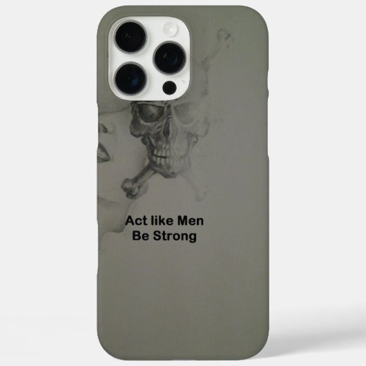 Gedraag je als Mannen, wees sterk Case-Mate iPhone Case (Achterkant)
