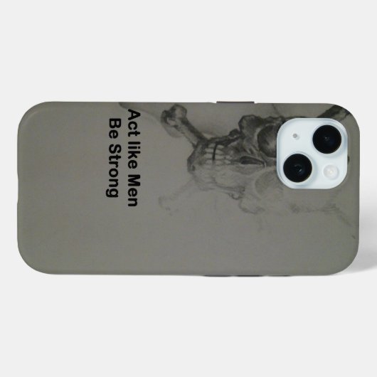 Gedraag je als Mannen, wees sterk Case-Mate iPhone Case (Achterkant (horizontaal))