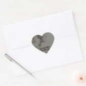 Gedraag je als Mannen, wees sterk Hart Sticker (Envelop)