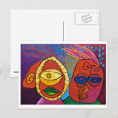 "Gedraag je oud man...gedraag je!" briefkaart (Voorkant / Achterkant)