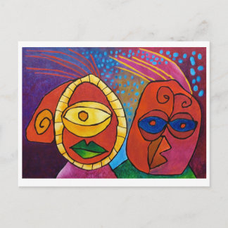 "Gedraag je oud man...gedraag je!" briefkaart