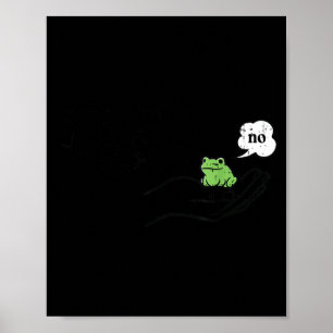 Gedraag Kikker Grappig Meme Tekentrickfiguur Dier  Poster