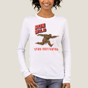 Gedraag Wilde Bigfoot Fitness Motivatie Tri-Blend Shirt