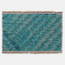 Gedraaid en gegolfd jute zakken gaas, groenachtig  deken