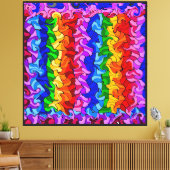 Gedraaid & Gekruld Abstract Canvas Afdruk (Insitu (Woonkamer))