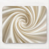 Gedraaid Ivoren Satijnen Stof Abstract Muismat (Voorkant)