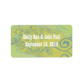 Gedraaid Label met Stippen Opslaan Datum (Voorkant)