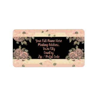 Gedraaid met roze roze roze vormgeving etiket