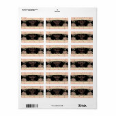 Gedraaid met roze roze roze vormgeving etiket (Full Sheet)