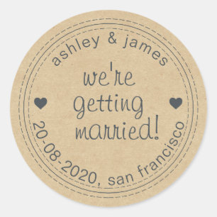 Gedraaid sparen van het Date Kraft Envelope Seal Ronde Sticker