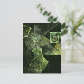 Gedraaide Balans Fractale Geometrie Licht Abstract Briefkaart (Staand voorkant)