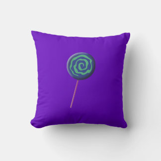 Gedraaide blauwe lolly met limoen kussen