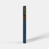 Gedraaide boom met blauwe achtergrond iPhone hoesje (Rechterkant)