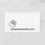 Gedraaide cirkelgrafieken visitekaartje (Voorkant)