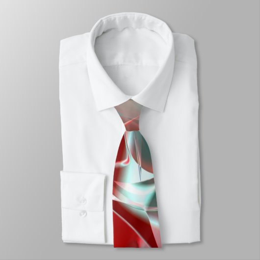 Gedraaide cirkelvormige stukken in zacht rood kora stropdas (Gebonden)