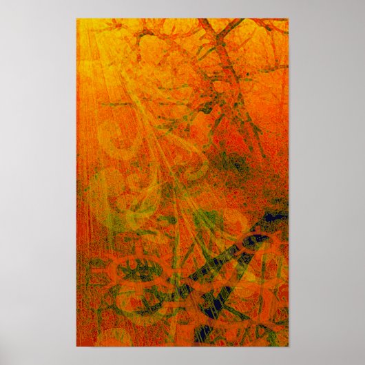 Gedraaide Eik Gedraaid Poster (Voorkant)