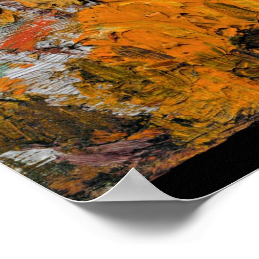 Gedraaide esdoorn, kunstschilderij poster (Hoek)