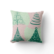 gedraaide groene roze kerstboom