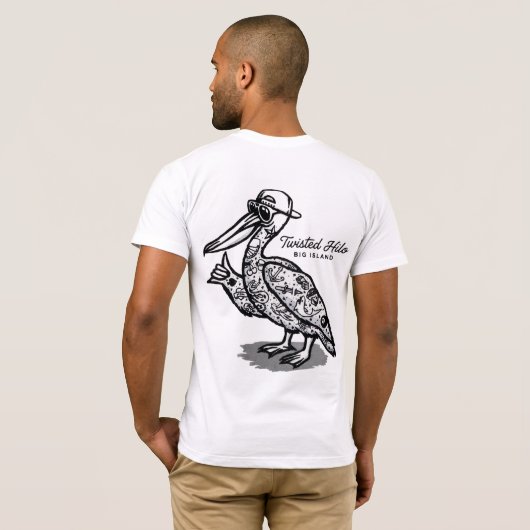 GEDRAAIDE HILO T-SHIRT (Achterkant volledig)