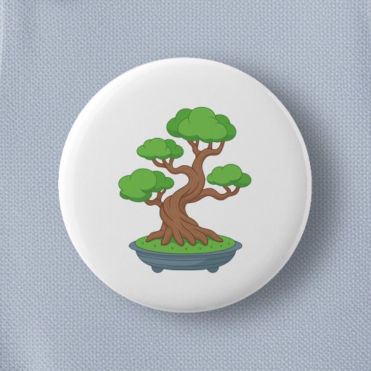 Gedraaide Japanse bonsai boom Ronde Button 5,7 Cm