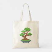 Gedraaide Japanse bonsai boom Tote Bag (Achterkant)