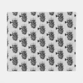 Gedraaide jonge boom fleece deken (Voorkant (Horizontaal))