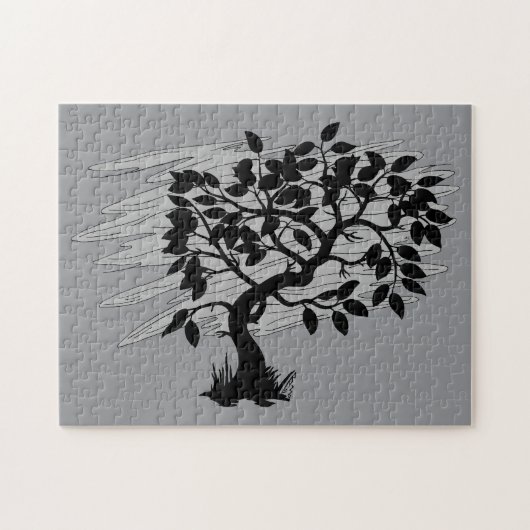 Gedraaide jonge boom legpuzzel (Horizontaal)