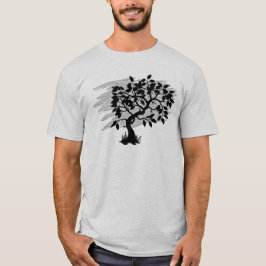 Gedraaide jonge boom t-shirt