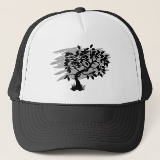 Gedraaide jonge boom trucker pet