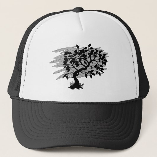 Gedraaide jonge boom trucker pet (Voorkant)