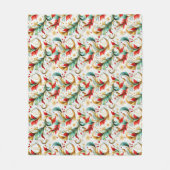 Gedraaide kerstbloem fleece deken (Voorkant)