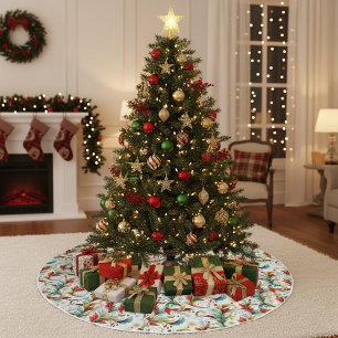 Gedraaide kerstbloem kerstboom rok