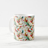 Gedraaide kerstbloem koffiemok (Voorkant links)