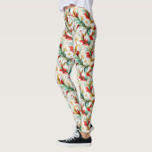 Gedraaide kerstbloem leggings (Links)