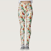 Gedraaide kerstbloem leggings (Voorkant)