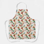 Gedraaide kerstbloem schort (Voorkant)