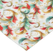 Gedraaide kerstbloem tafelkleed (Gekanteld)