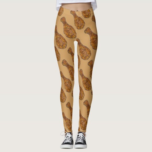 Gedraaide kippootonderdijen Koken Leggings (Voorkant)