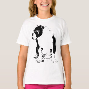Gedraaide Kop, Korte Stapjes T-shirt