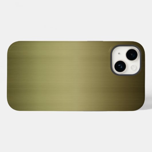 Gedraaide messing Case-Mate iPhone case (Achterkant (horizontaal))