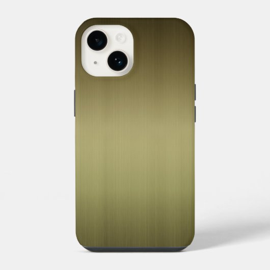 Gedraaide messing iPhone hoesje (Achterkant)