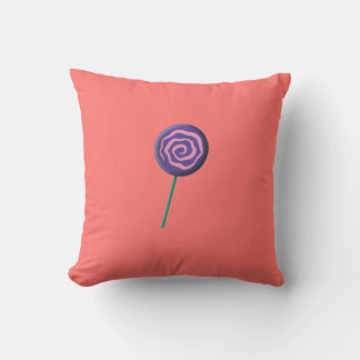 Gedraaide paarse lolly met roze kussen
