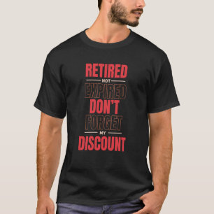 Gedraaide pensionering met pensioen t-shirt