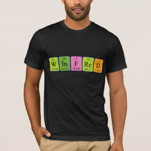 Gedraaide periodieke shirt van de handelsnaam