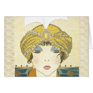 Gedraaide Poiret 1900s de Illustratie van de Mode