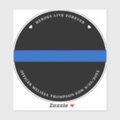 Gedraaide politieagent Aangepaste fotoauto Sticker (Vel)