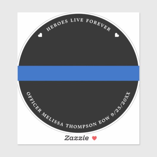 Gedraaide politieagent Aangepaste fotoauto Sticker (Vel)