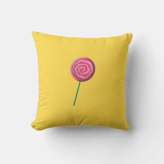 Gedraaide rode lolly met roze kussen