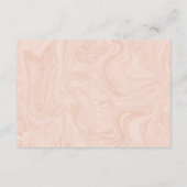 Gedraaide Roos Elegant Vintage Weddenschap Informatiekaartje (Achterkant)